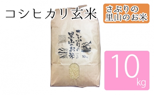 さぶりの里山のお米　コシヒカリ玄米　10kg 146567 - 福井県おおい町