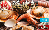 ＜平日着＞【特上】浜焼きセット(約3kg)【sm-DD015・sm-DD016・sm-DD017・sm-DD018・sm-DD019】【Workplays】