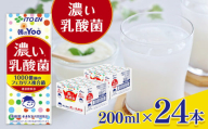 【定期便2回】朝のＹｏｏ濃い乳酸菌２００ml×２４本 伊藤園   | 乳酸菌 ジュース ドリンク 飲料 健康 食品 長期常温可能 1ケース 長野県 松本市 ふるさと納税