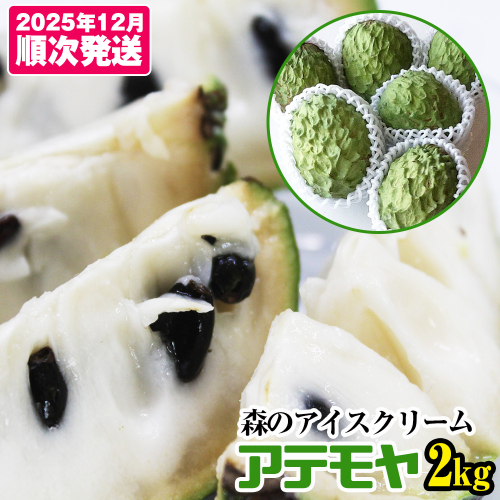 【2025年12月中旬から順次発送】アテモヤ 2kg “森のアイスクリーム”とも呼ばれる希少なフルーツ 146702 - 沖縄県南風原町