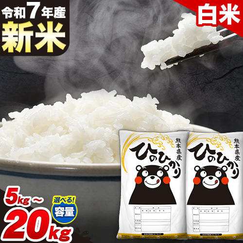 新米 令和7年産 ひのひかり 白米 5kg 10kg 15kg 20kg 《10月中旬-12月末頃出荷》 白米 精米 熊本県産(南阿蘇村産含む) 単一原料米 南阿蘇村 1469164 - 熊本県南阿蘇村