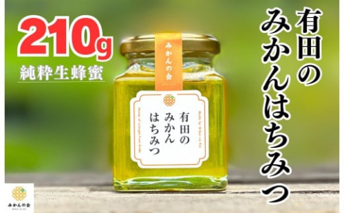 はちみつ 有田のみかん蜂蜜 210g 和歌山県産 産地直送 【みかんの会】 1469174 - 和歌山県有田川町