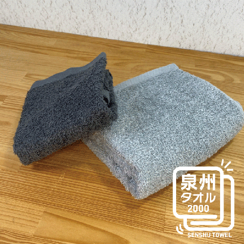 ナチュレル グレー系セットＢ（フェイス・ハンド各1枚） お試し泉州タオル【泉州タオル 国産 吸水 普段使い 無地 シンプル 日用品 家族 ファミリー】 W080 146919 - 大阪府泉佐野市