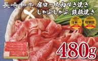 B146p 長崎和牛肩ロース肉すき焼き・しゃぶしゃぶ・鉄板焼き