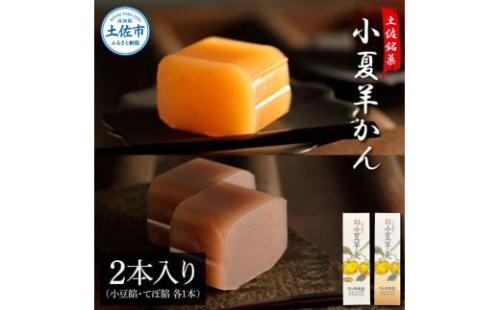 小夏羊かん 2本入り（小豆餡・てぼ餡 各1本） 1471299 - 高知県土佐市