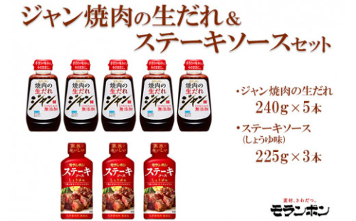 ジャン焼肉の生だれ＆ステーキソースセット
※着日指定不可 1472922 - 神奈川県相模原市