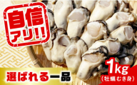 【12月19日（木）着】特選 牡蠣三昧！【生牡蠣】広島牡蠣　むき身1kg  牡蠣 かき カキ 料理 魚貝類 広島 江田島市/株式会社門林水産[XAO005]