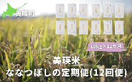 【数量限定！】ＪＡびえい　令和６年産　美瑛米ななつぼしの定期便(10kg×12回便)[240-01]