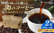 【全12回定期便】Fuuki Coffee　Roaster　Coffee　Beans うみかぜブレンド2パック【冨喜】 [RBO025]