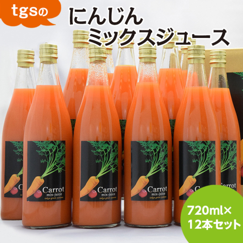 ｔｇｓのにんじんミックスジュース 720ml 12本セット
≪野菜ジュース 人参 ニンジン 野菜飲料 果実飲料 りんご≫
※離島への配送不可（北海道、沖縄本島は配送可能） 1476667 - 神奈川県相模原市