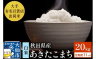 《定期便11ヶ月》20kg（5kg×4袋）大手有名百貨店出荷米 あきたこまち【白米】令和7年産 米 お米