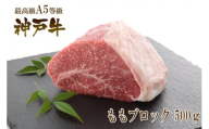 A5等級神戸牛(神戸ビーフ)もも肉ブロック 500g [神戸牛専門店 神戸ぐりる工房]