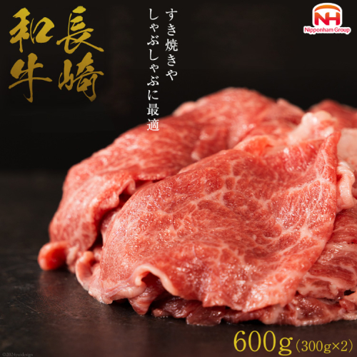 AI123 訳あり 牛肉 長崎和牛 切り落とし 計600g (300g×2P) [ 肉 和牛 牛 精肉 冷凍 小分け すき焼き しゃぶしゃぶ 日本ハムマーケティング 長崎県 島原市 ] 1482647 - 長崎県島原市