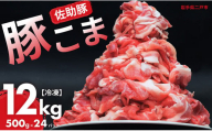 【佐助豚】小間切れ 約12kg ふるさと納税特別セット／約500g×24パック 佐助豚 豚もも肉 豚ウデ肉 豚もも 豚うで 豚肉 ぶたにく ぶた肉 豚 肉 お肉 にく ブタ肉 お取り寄せ 小間切れ 国産 小分け 使い切り