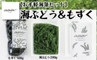 【お手軽沖縄海藻セット】海ぶどう（200g）＆もずく（500g）