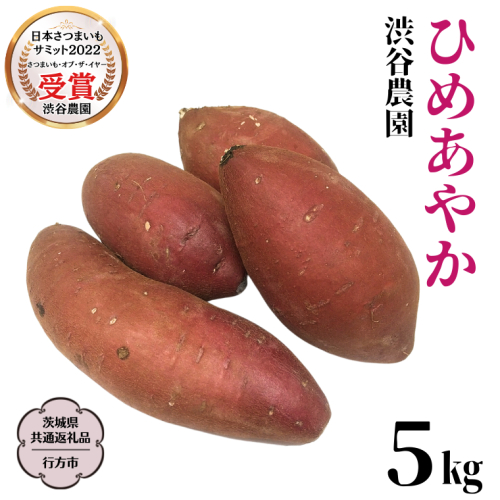 ひめあやか 約5kg【茨城県共通返礼品／行方市】2024年11月から発送開始 渋谷農園 さつまいも  いも 芋 焼芋 [DT007sa] 1487461 - 茨城県桜川市