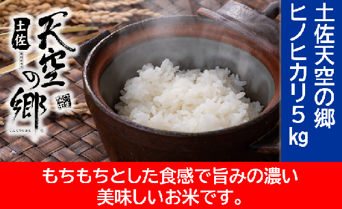 農林水産省の「つなぐ棚田遺産」に選ばれた棚田で育てられた棚田米　土佐天空の郷　ヒノヒカリ　5kg 1489442 - 高知県本山町