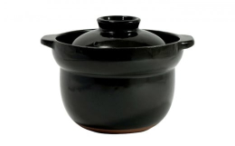 ２合厚釜土鍋 カラー：黒サイズ：2合商品サイズ：21.4x18.5x14.4cm容量 ：3L重量 ：約1.66kg梱包サイズ：20.4×20.1×14.5cm素材 ：陶器直火 ：可IH ：不可レンジ：