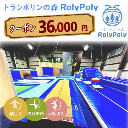 『トランポリンの森 RolyPoly』で使えるクーポン（36,000円）［152T08］ 1491253 - 愛知県小牧市