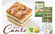 カント 10個入り キャラメルケーキ スイーツ ケーキ クーベルチュール チョコレート 10ケ入 10コ入 箱入