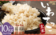 令和6年産「希少品種 いわてっこ 玄米 10kg」本田無化学肥料栽培/5kg×2袋 お米 米 ご飯 ごはん オリジナル品種 お取り寄せ