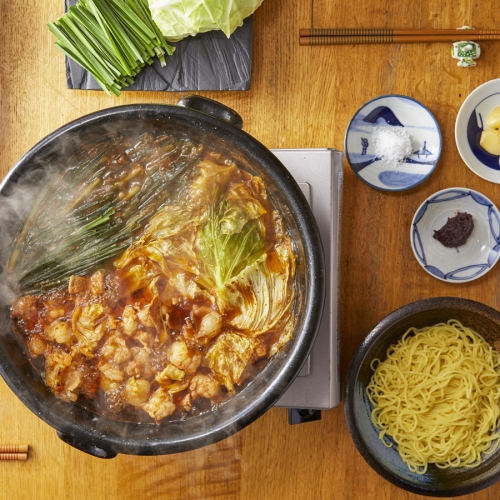 もつ鍋特製赤スープ 5～6人前セット 149872 - 奈良県広陵町