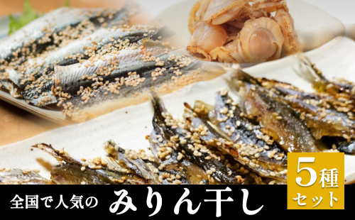 全国で人気のみりん干し5種セット | 干物 魚介 詰め合わせ 味醂干し 丸干し つまみ おかず 酒の肴 お弁当 無添加 簡単調理 富山 氷見 1500850 - 富山県氷見市