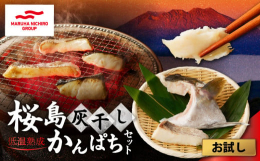 鹿児島県産カンパチを使用した「高級手作り干物」です。鹿児島県のシンボル桜島から見渡せる海で育ったカンパチを原料に使用しています。加工は、桜島火山灰のみを使用し、灰干し製法をおこなった低温熟成干物です。