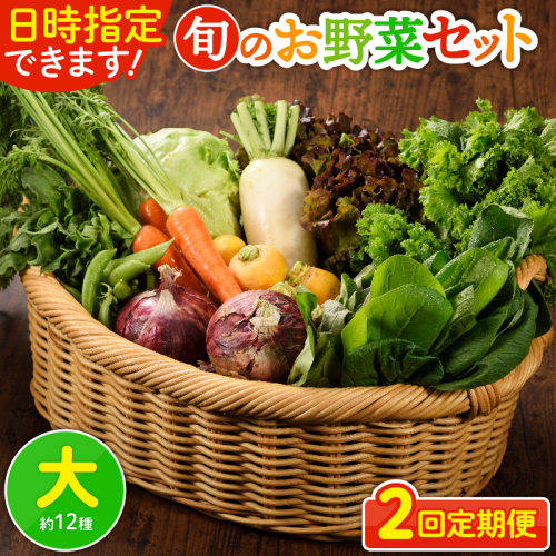 日時指定可能！旬のお野菜セット（サイズ大）【全２回定期便】 1502931 - 宮崎県綾町