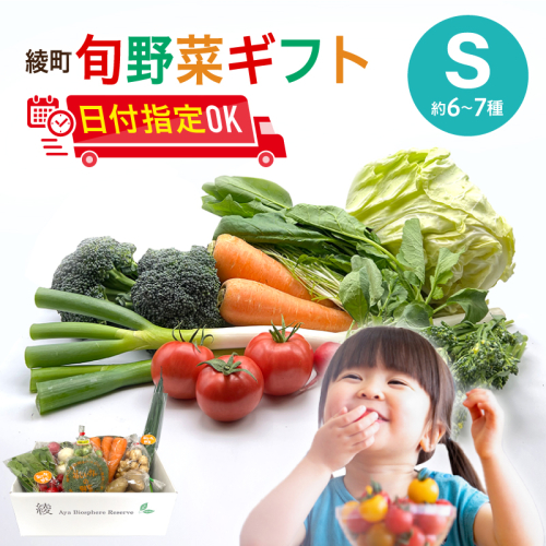 綾町旬野菜ギフト〈 Sサイズ/約6-7種 〉1～2人分 1503367 - 宮崎県綾町