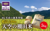 R6新米スタート! [限定20]宮崎県西米良村産 標高640m 天空の棚田米 5kg(1袋) 令和6年(2024)産 米が良い村、西米良村