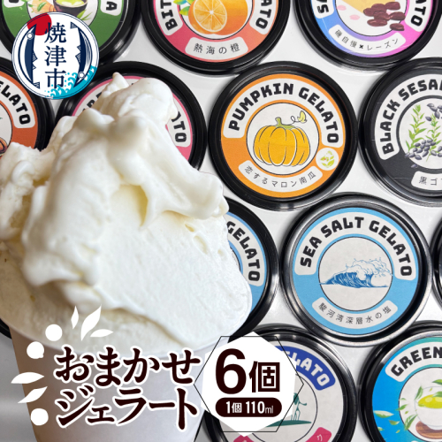a10-1130　おまかせジェラート110ml×６個セット 1507407 - 静岡県焼津市