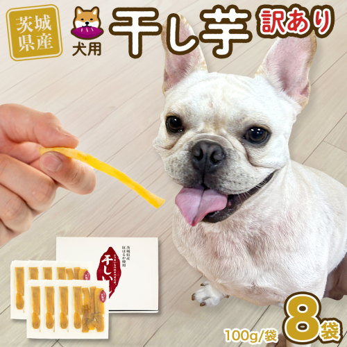 【 塚田商店 】 犬用 干し芋 訳あり 100g × 8袋 無選別 ドックフード ペットフード 犬 国産 無添加 さつまいも 芋 おやつ 和菓子 いも イモ 工場直送 [BD034ci] 1509484 - 茨城県筑西市