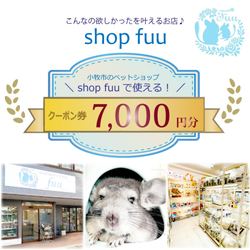 shop fuuで使えるクーポン券（7,000円）［145S76］ 1511156 - 愛知県小牧市