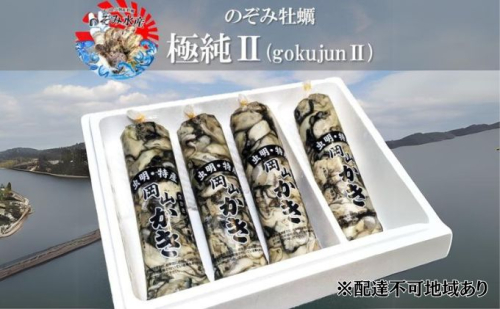 のぞみ 牡蠣  2025年先行予約 ［極純2]  剥き身 （ 一年牡蠣 ）500g×4パック 簡単レシピ 付き 岡山 瀬戸内市 1512028 - 岡山県瀬戸内市