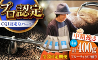 【全3回定期便】葉山イヌイットコーヒー ★中粗挽きタイプ フルーティな中煎り ＜スペシャルティコーヒー＞ 400ｇセット / 珈琲  珈琲 中煎り フルーツ エチオピア 神奈川県 特産品【イヌイットコーヒーロースター】 [ASAB031]