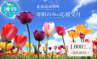 北海道湧別町 寄附のみの応援受付 1,000円コース（返礼品なし 寄附のみ 1000円）