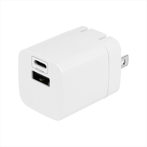 Owltech(オウルテック) 最大PD30W出力 GaN採用 USB Type-C×1 USB Type-A×1 AC充電器 OWL-APD30C1A1R-WH ホワイト 1514044 - 神奈川県海老名市