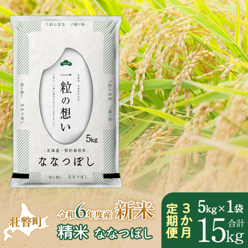 【新米】【令和6年産米】北海道壮瞥産 ななつぼし 計15kg（5kg×1袋 3ヵ月定期配送） SBTE035 1515293 - 北海道壮瞥町