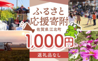 【返礼品なし】 佐賀県 江北町 ふるさと応援寄附金（1,000円分）【佐賀県江北町】 [HZZ013]