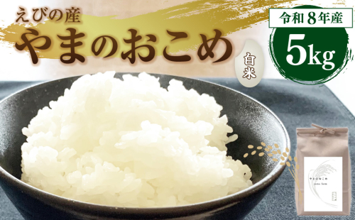 【令和8年産】えびの産 ヒノヒカリ やまのおこめ 5kg 白米 お米 米 国産 宮崎県 九州 ひのひかり 送料無料 おにぎり こめ コメ 1519175 - 宮崎県えびの市