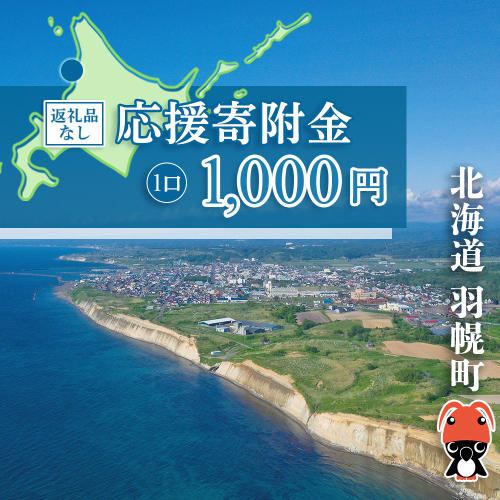 北海道羽幌町への応援寄付　返礼品なし　1口 1,000円【99001】 1519315 - 北海道羽幌町