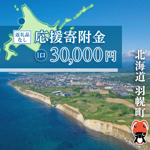 北海道羽幌町への応援寄付　返礼品なし　1口 30,000円【99006】 1519320 - 北海道羽幌町