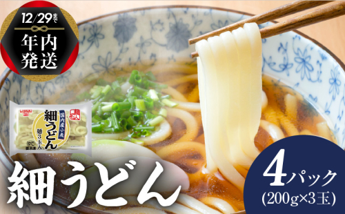 【年内発送】 麺名人 国産小麦 細うどん 12食 個包装 099H2511y 1520878 - 大阪府泉佐野市