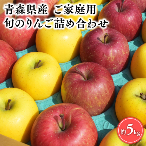 11月～4月発送 【訳あり】旬のりんご詰め合わせ5kg【りんご・青森・平川・訳あり・家庭用・宮川商店・11月・12月・1月・2月・3月・4月】 1522867 - 青森県平川市