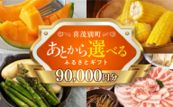 【喜茂別町】あとから選べるふるさとギフト 9万円分《北海道喜茂別町》 豚肉 ジビエ ハム ソーセージ メロン じゃがいも アスパラガス 定期便 北海道 [AJZZ005] 90000 90000万 9万円