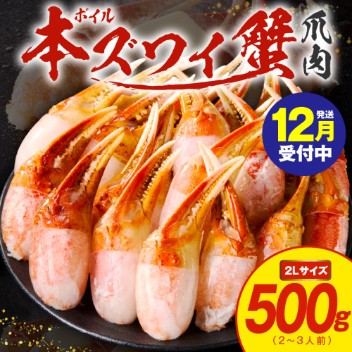 【年内発送】ボイル 本ズワイ蟹 爪肉 500g カット済み（2-3人前） kgp0029y 1523606 - 大阪府泉佐野市