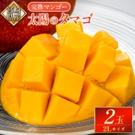 宮崎県産完熟マンゴー「太陽のタマゴ」 2Lサイズ 2玉【C338】