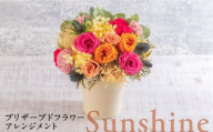 プリザーブドフラワーアレンジメント Sunshine 花 ギフト ドライフラワー インテリア アレンジ フラワー 【株式会社日比谷花壇】 [AKBO014]