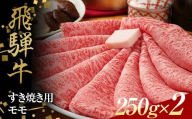 飛騨牛 すきやき用 モモ肉 250g×2 赤身 鍋 スライス肉